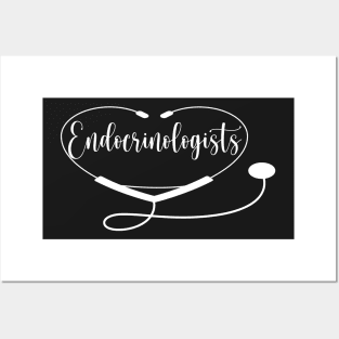 Endocrinologist Doctor Nurse with Love Heart Posters and Art